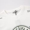 STONE ISLAND (230g 100% Cotton Double Yarn) T-shirt with Large Logo Print Black White M L XL XXL