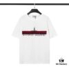 STONE ISLAND (230g 100% Cotton Double Yarn) Terry Embroidery Print T-Shirt in Black and White