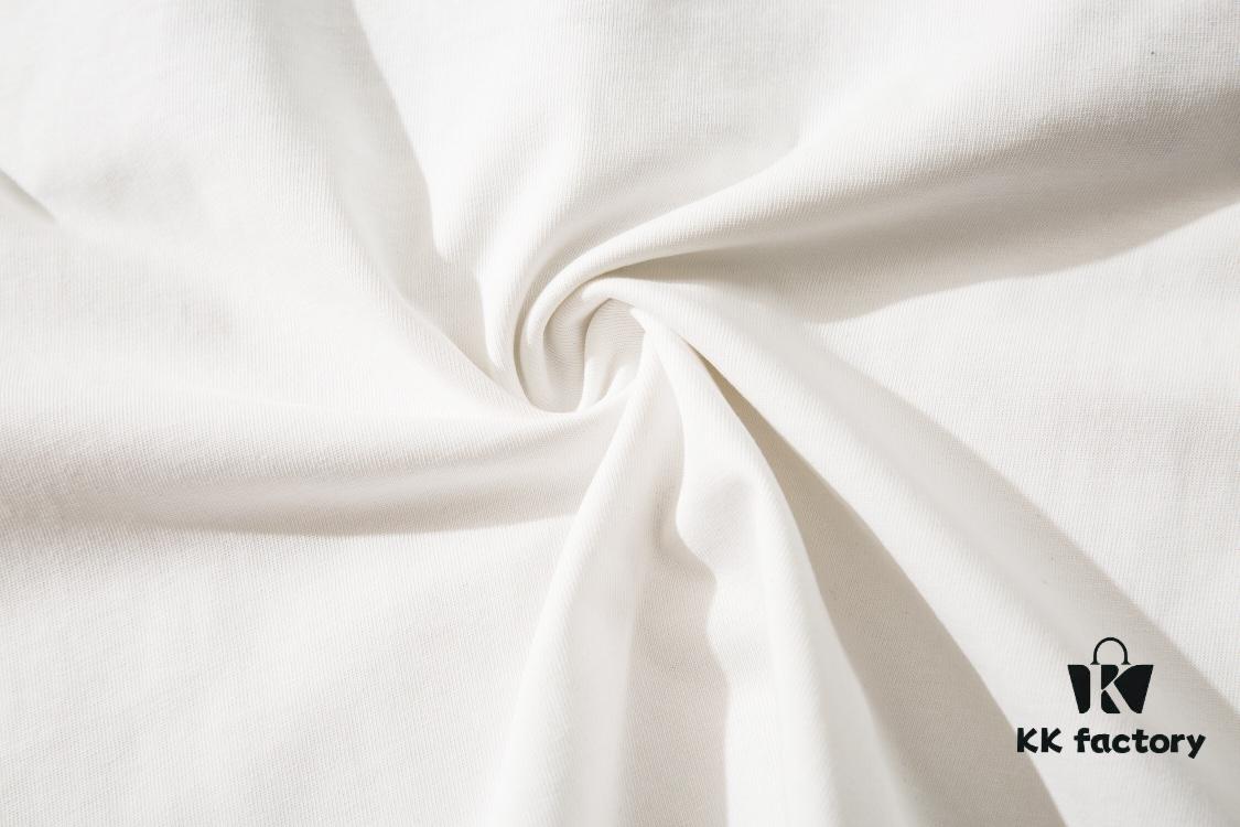 STONE ISLAND (230g 100% Cotton Double Yarn) Terry Embroidery Print T-Shirt in Black and White