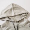 8926# STONE ISLAND Knit Drawstring Hooded Solid Wool Sweater in Black, White, Gray