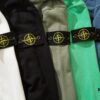 STONE ISLAND 320g Cotton Hooded Sweatshirt with Stand Collar, 3D Pockets, Loose Fit