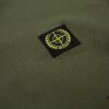 STONE ISLAND 360g Cotton Hooded Sweatshirt with Raised Letter Print and Classic Small Logo, Crew Neck Loose Fit Pullover, Black White Green