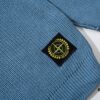 901# STONE ISLAND Classic Small Logo Loose Knit Pullover Sweater in Black, Gray, Blue