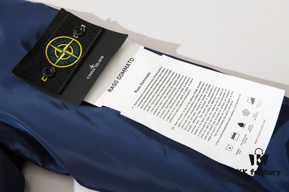 9002# STONE ISLAND Logo Embroidered Functional Jacket Unisex Baseball Outerwear in Black, Royal Blue, Gray