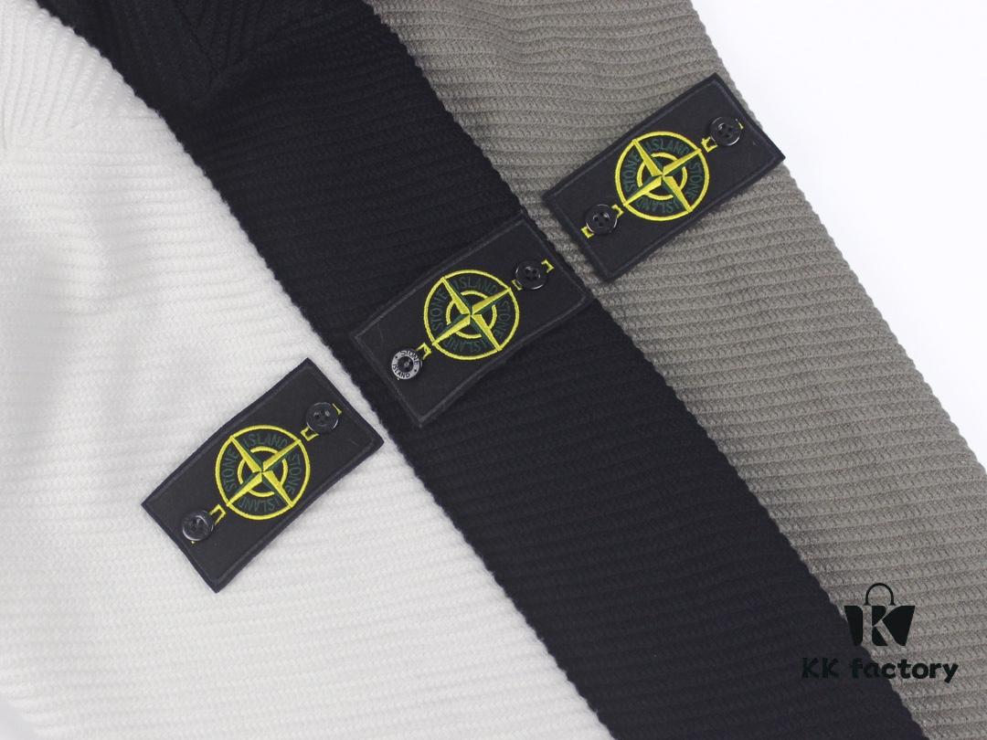 Stone Island Autumn/Winter 20 Knitted Turtleneck Sweater in Twill