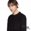 STONE ISLAND GHOST Series Patchwork Pocket Knit Pullover Sweater