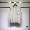 STONE ISLAND GHOST Series Patchwork Pocket Knit Pullover Sweater