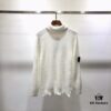 Stone Island 19 Fall/Winter Basic Model with Sleeve Logo Turtleneck Knit Sweater