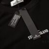 STONE ISLAND (320g Cotton Sweatshirt) Autumn-Winter New Arrival Classic Logo Print Batwing Sleeve Loose Fit Unisex Crewneck Pullover in Black and Grey