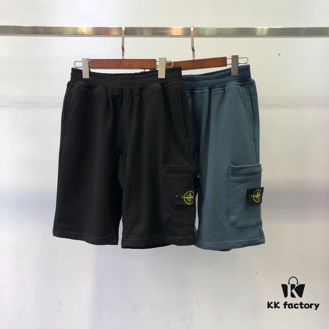 Stone Island 602# Spring/Summer 19 Classic Side Logo Cotton Shorts