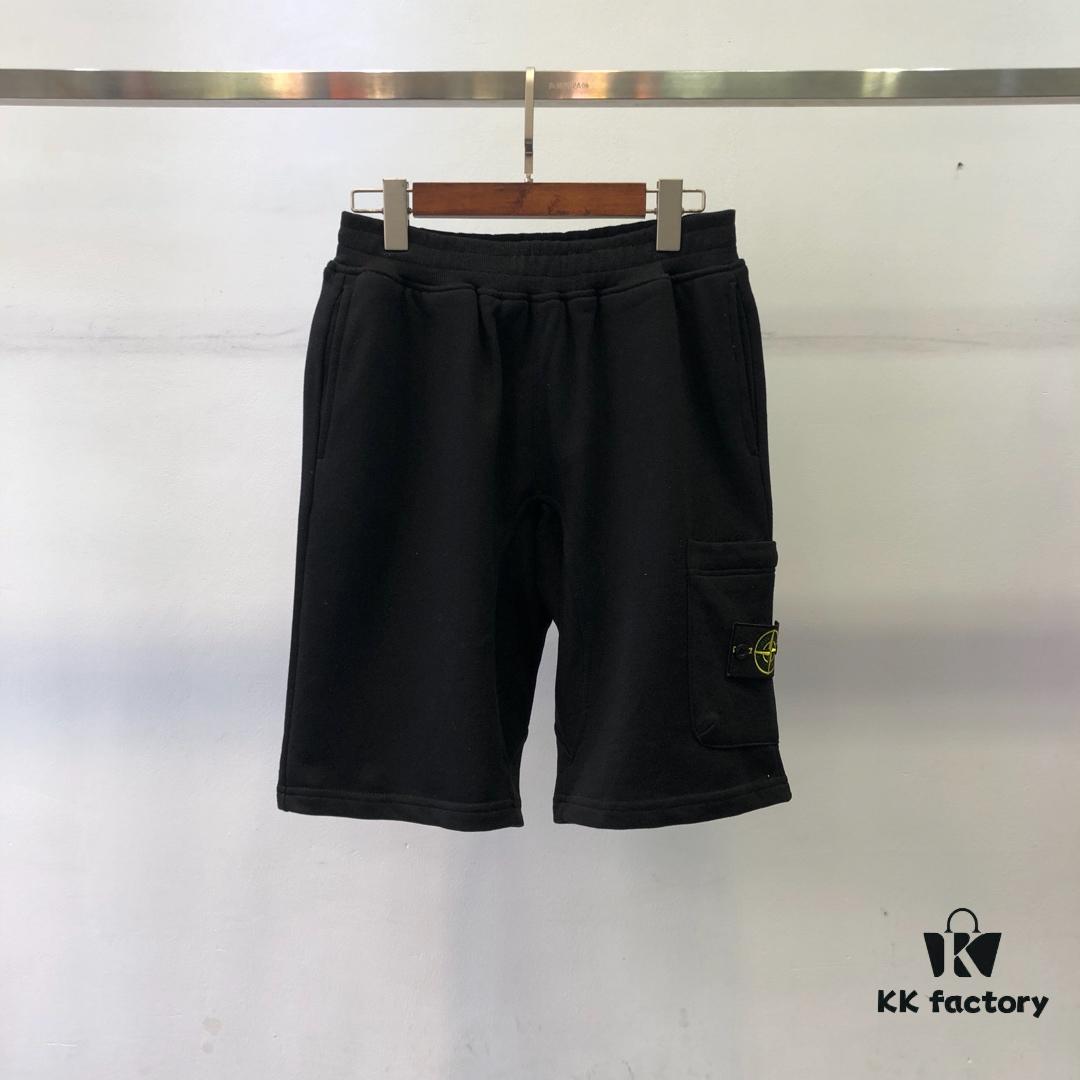 Stone Island 602# Spring/Summer 19 Classic Side Logo Cotton Shorts