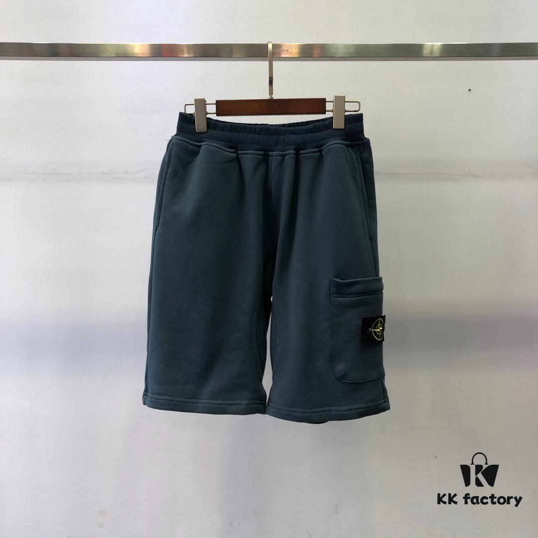 Stone Island 602# Spring/Summer 19 Classic Side Logo Cotton Shorts