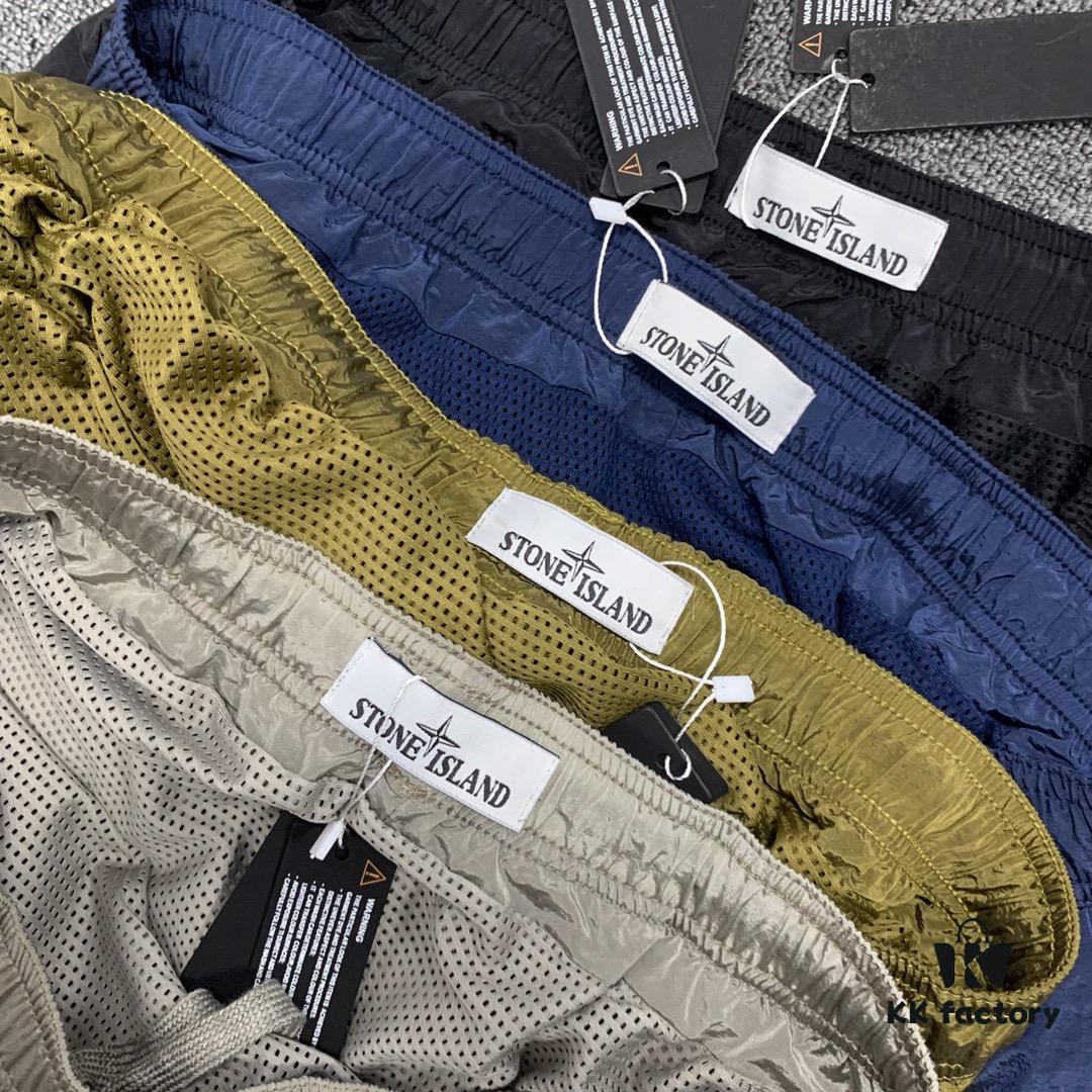 Stone Island 20SS Metal Nylon Athletic Casual Quick-Dry Shorts