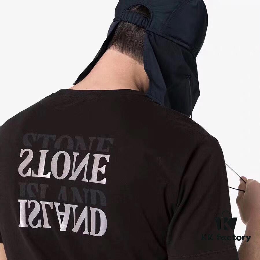 Stone Island Phantom Reflective Letter Short Sleeve T-Shirt M-XXL