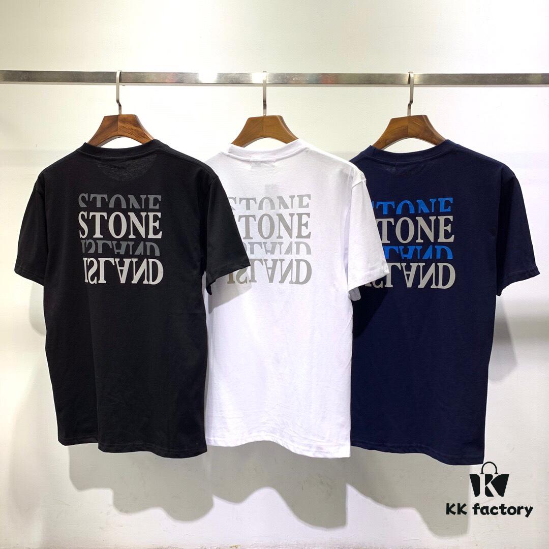 Stone Island Phantom Reflective Letter Short Sleeve T-Shirt M-XXL