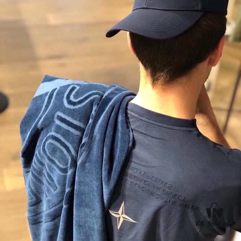 Stone Island 19SS Logo Embroidered Star Reflective Short Sleeve T-Shirt