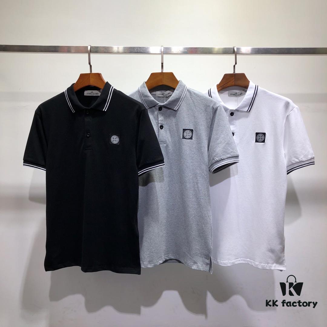 Stone Island 19FW Basic Polo Short-Sleeve T-Shirt, Worn by Jason Statham