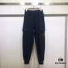 Stone Island 19FW Side Logo Double Pocket Terry Drawstring Sweatpants