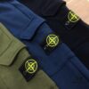 Stone Island 19FW Side Logo Double Pocket Terry Drawstring Sweatpants