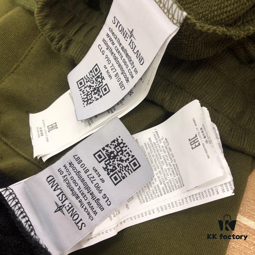 Stone Island 19FW Side Logo Double Pocket Terry Drawstring Sweatpants