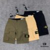 Stone Island Spring 20 Side-Label Pocket Washed Casual Workwear Shorts