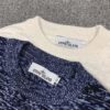 Stone Island 20 Spring Embroidered Badge Large LOGO Fashion Knit Pullover Casual Sweater