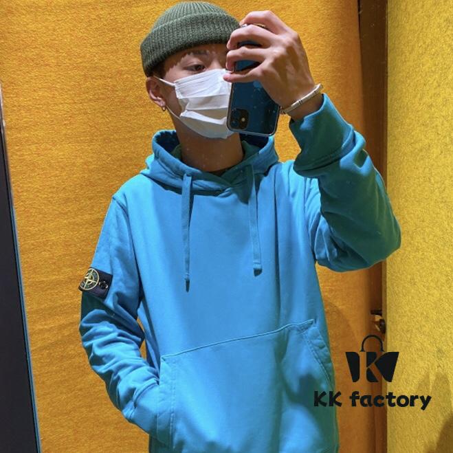 Stone Island 20 Autumn/Winter New Arrival Basic Classic Arm Badge Terry Hoodie
