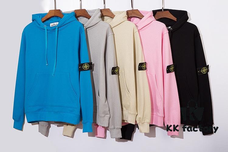 Stone Island 20 Autumn/Winter New Arrival Basic Classic Arm Badge Terry Hoodie