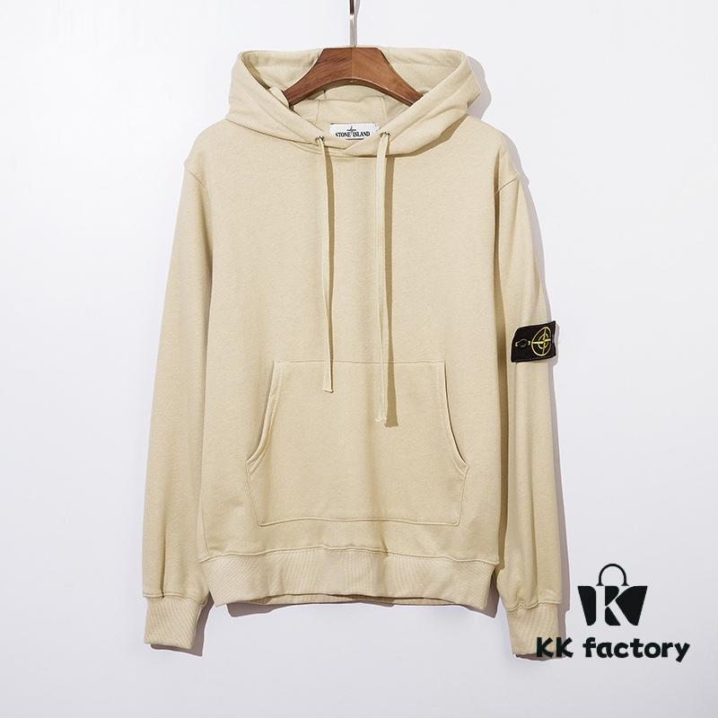 Stone Island 20 Autumn/Winter New Arrival Basic Classic Arm Badge Terry Hoodie
