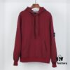 Stone Island Evergreen Fleece Hoodie in Black, Yellow, and Burgundy