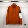 Stone Island 19 Fall/Winter Washed Half-Zip Pullover Jacket