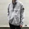 STONE ISLAND Classic Compass Patch Half-Zip Hooded Outerwear Jacket