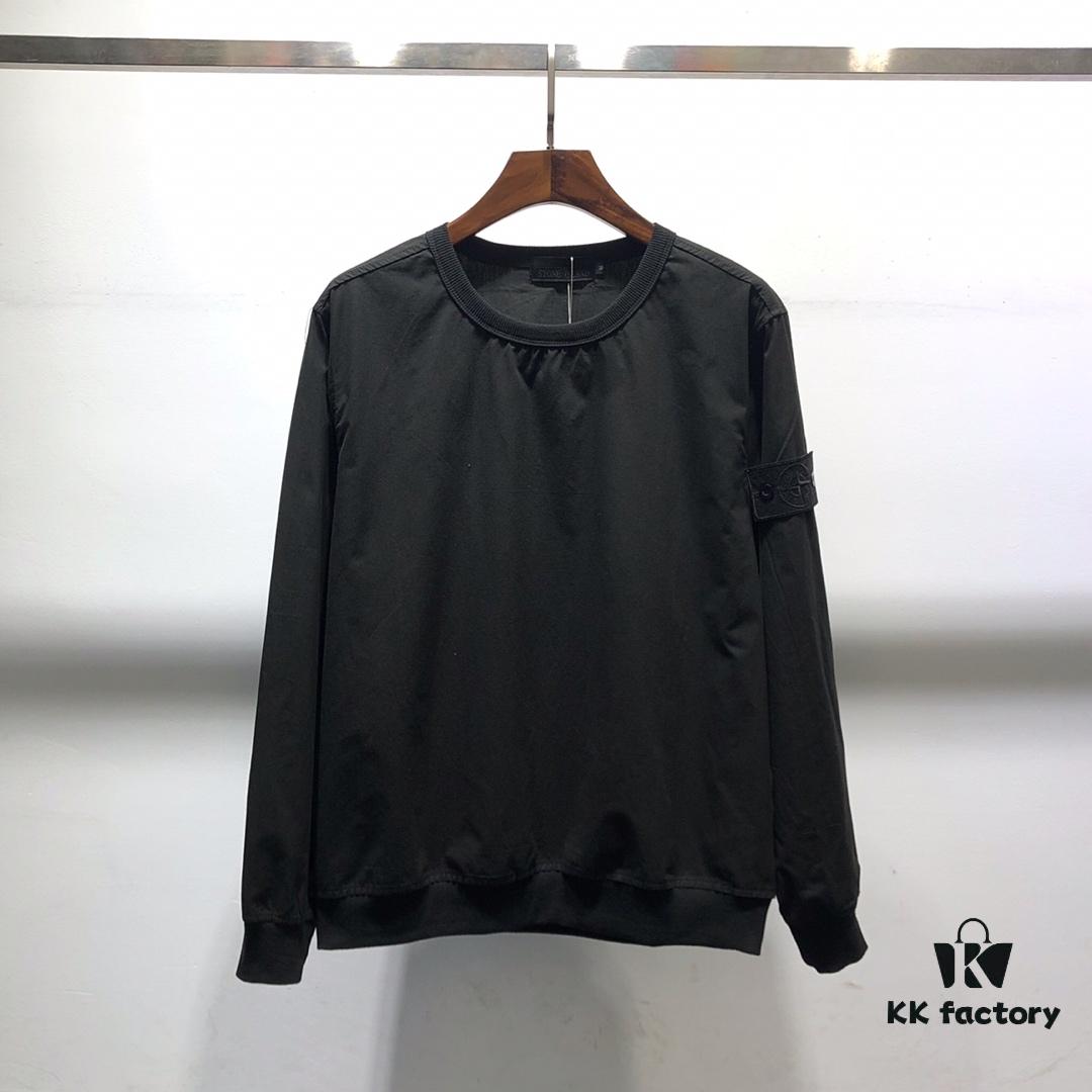 Stone Island 19 Fall/Winter New Arrival Ghost Series Pullover Nylon Lightweight Sweatshirt