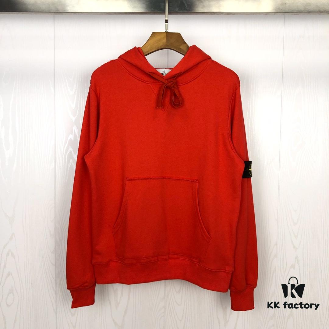 Stone Island 1:1 Cabinet Synchronization Ribbed Panel Classic Compass Badge Loop Fabric Hoodie