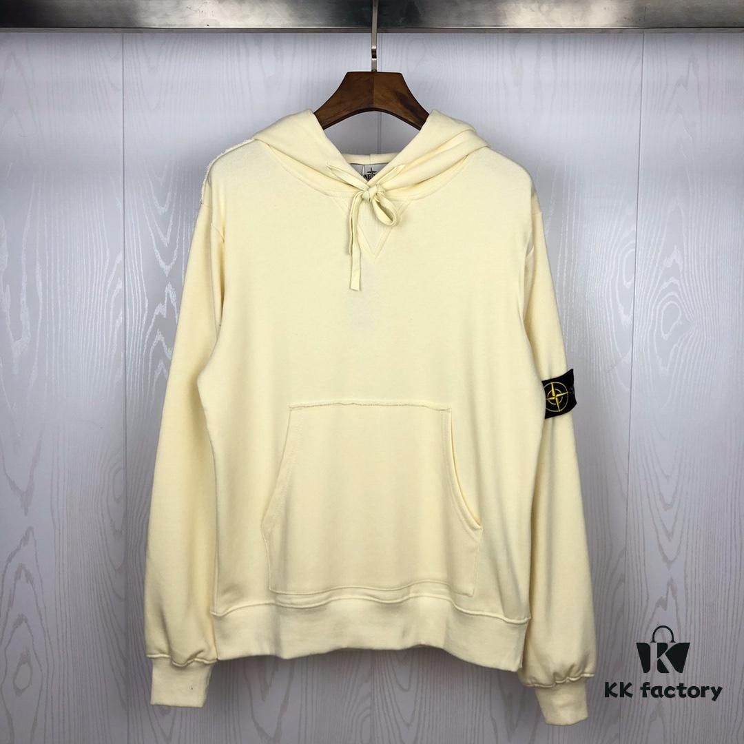 Stone Island 1:1 Cabinet Synchronization Ribbed Panel Classic Compass Badge Loop Fabric Hoodie