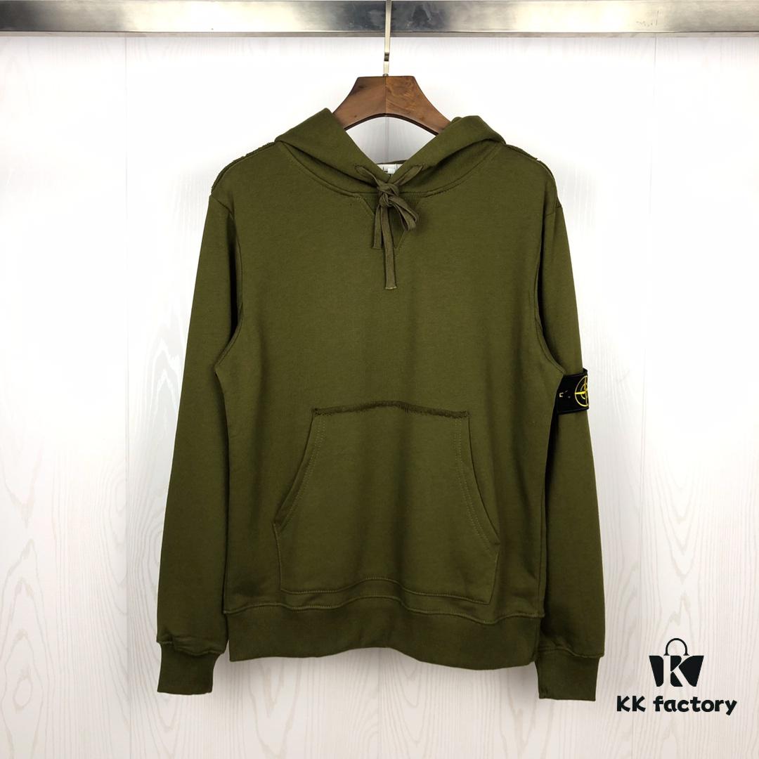 Stone Island 1:1 Cabinet Synchronization Ribbed Panel Classic Compass Badge Loop Fabric Hoodie