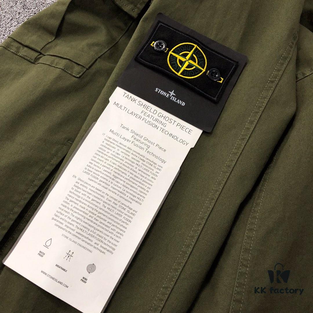 Stone Island 19 Fall/Winter Washed Half-Zip Pullover Jacket