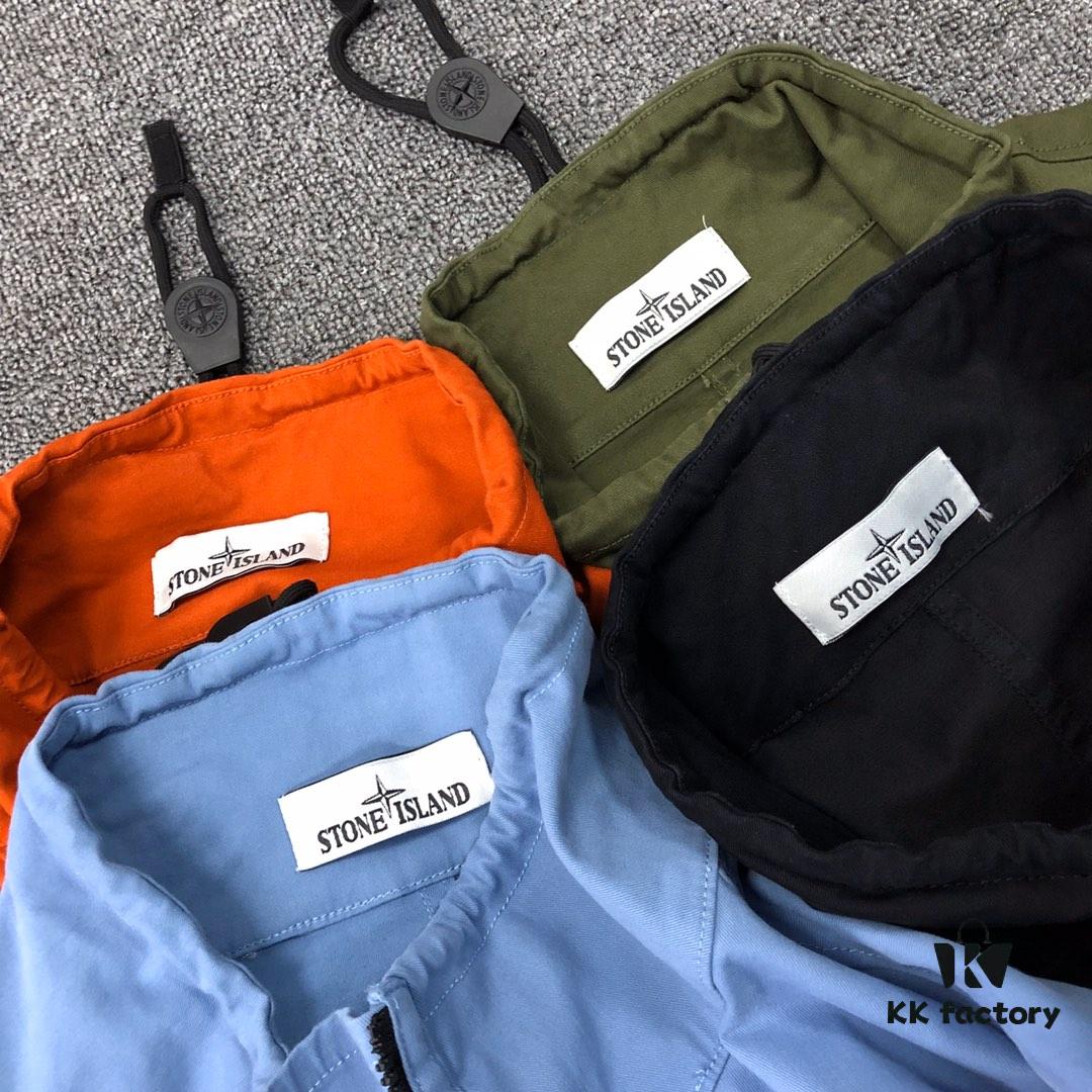 Stone Island 19 Fall/Winter Washed Half-Zip Pullover Jacket