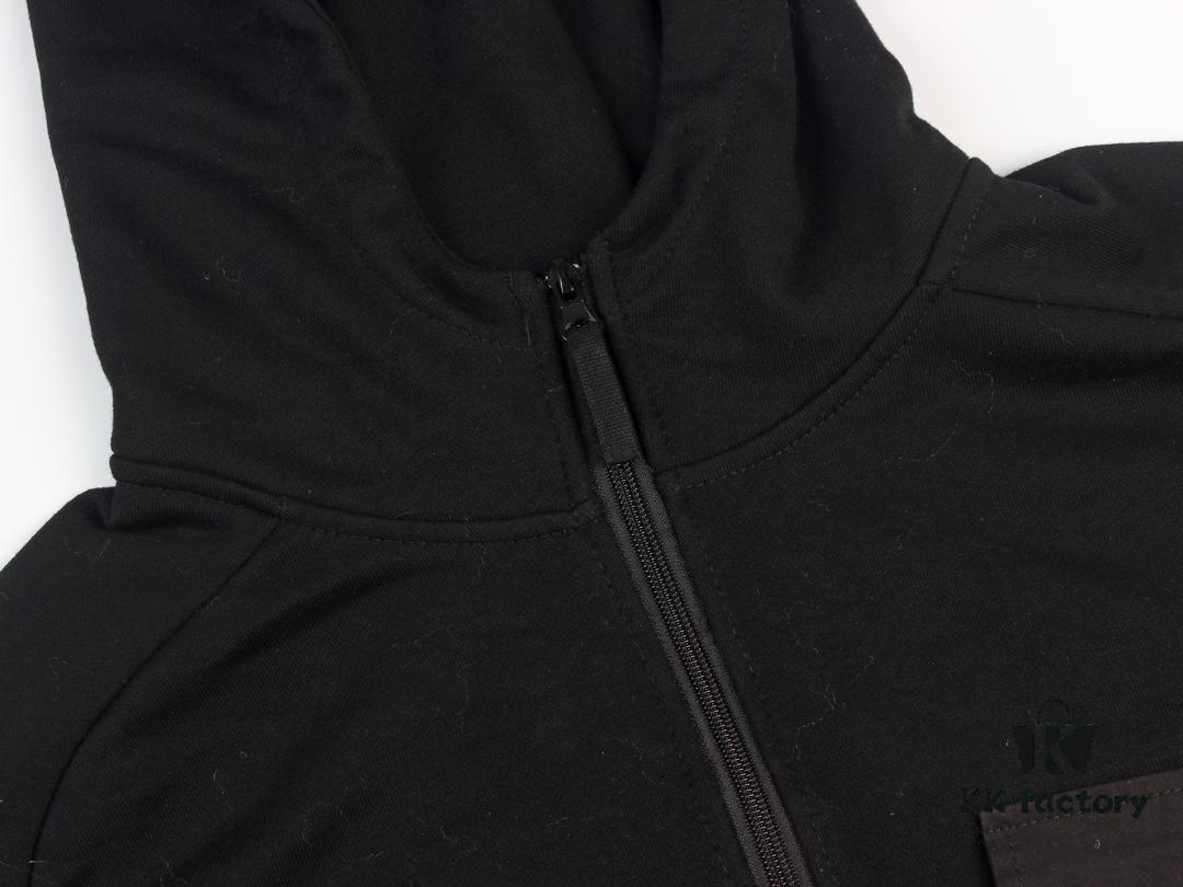 9934# STONE ISLAND GHOST HOODIE Half-Zip Hooded Sweatshirt