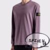 STONE ISLAND 20SS Crew Neck Solid Color Pullover Long Sleeve Sweatshirt, Lightweight Fabric, Base Layer
