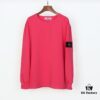 STONE ISLAND 20SS Crew Neck Solid Color Pullover Long Sleeve Sweatshirt, Lightweight Fabric, Base Layer