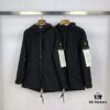 Stone Island Autumn/Winter New Functional Windproof Hooded Jacket Coat with Fish-Tail Design