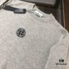 STONE ISLAND Men's Casual Knit Pullover Sweater – Premium Custom Design, Urban Style, Classic Round Neck Base Layer with Compass Logo Embroidery