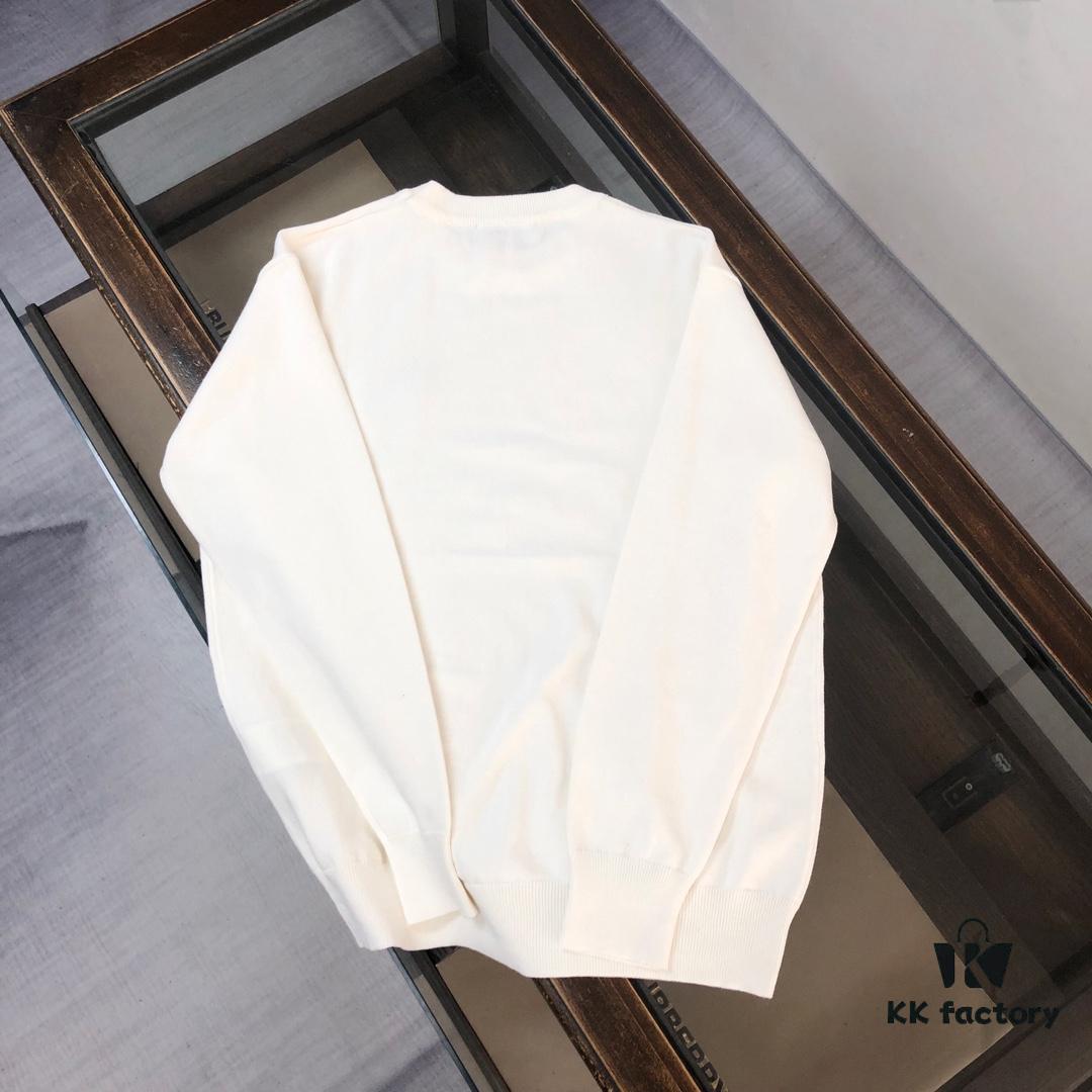 STONE ISLAND Men's Casual Crew Neck Knit Sweater - Premium Custom Fit, Urban Style, Minimalist Design with Iconic Compass Logo Embroidery