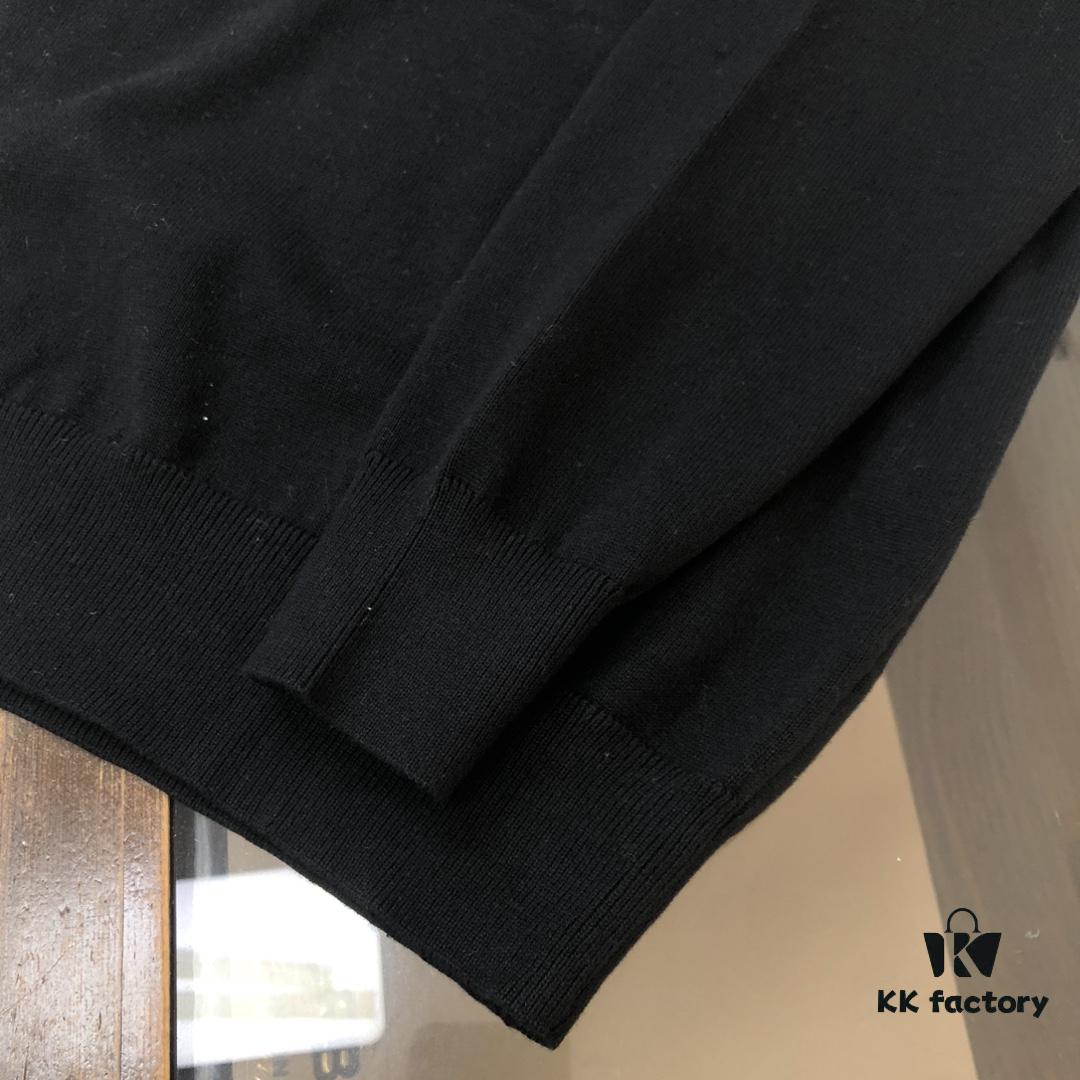 STONE ISLAND Men's Casual Pullover Knit Sweater - Premium Custom Design with Iconic Compass Logo Embroidery