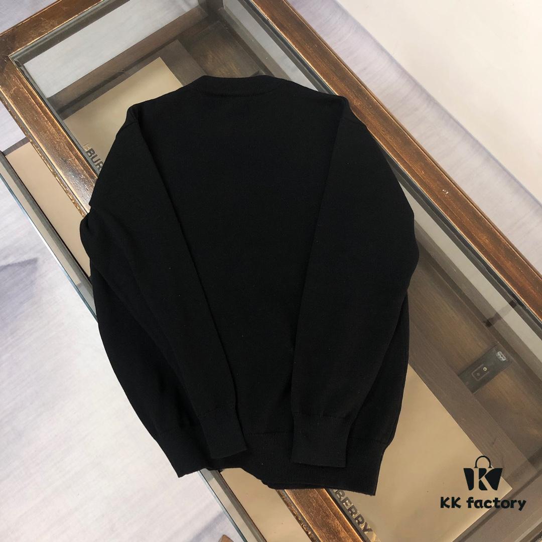 STONE ISLAND Men's Casual Pullover Knit Sweater - Premium Custom Design with Iconic Compass Logo Embroidery