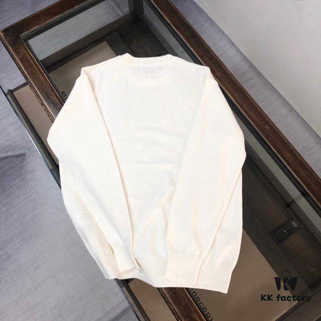 STONE ISLAND Men's Casual Knit Pullover Sweater - Premium Custom Fit, Minimalist Round Neck Design with Iconic Compass Logo Embroidery