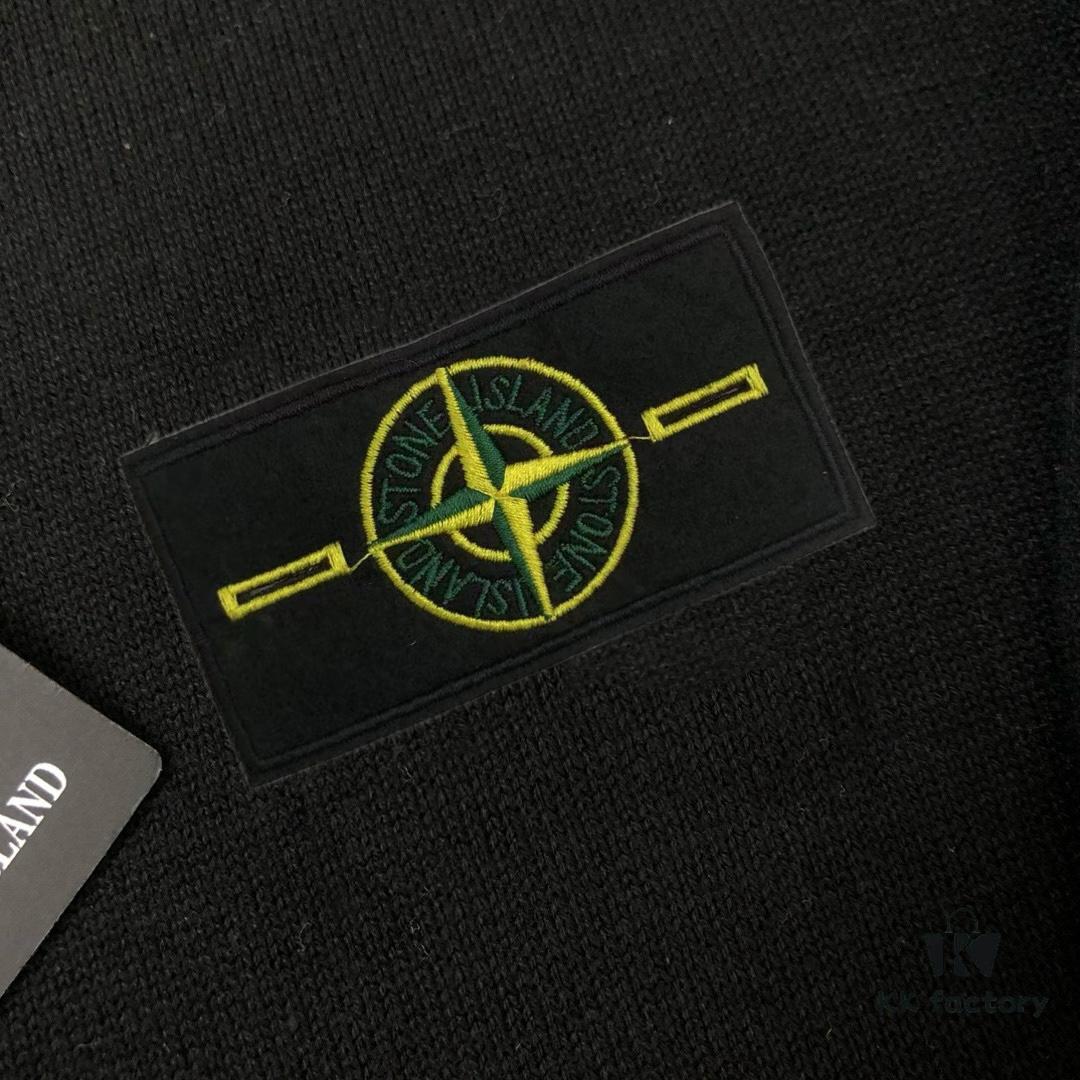 STONE ISLAND Men's Casual Knit Pullover Sweater – Exclusive New Arrival, High-End Custom Design, Urban Style, Classic Minimalist Round Neck Base Layer