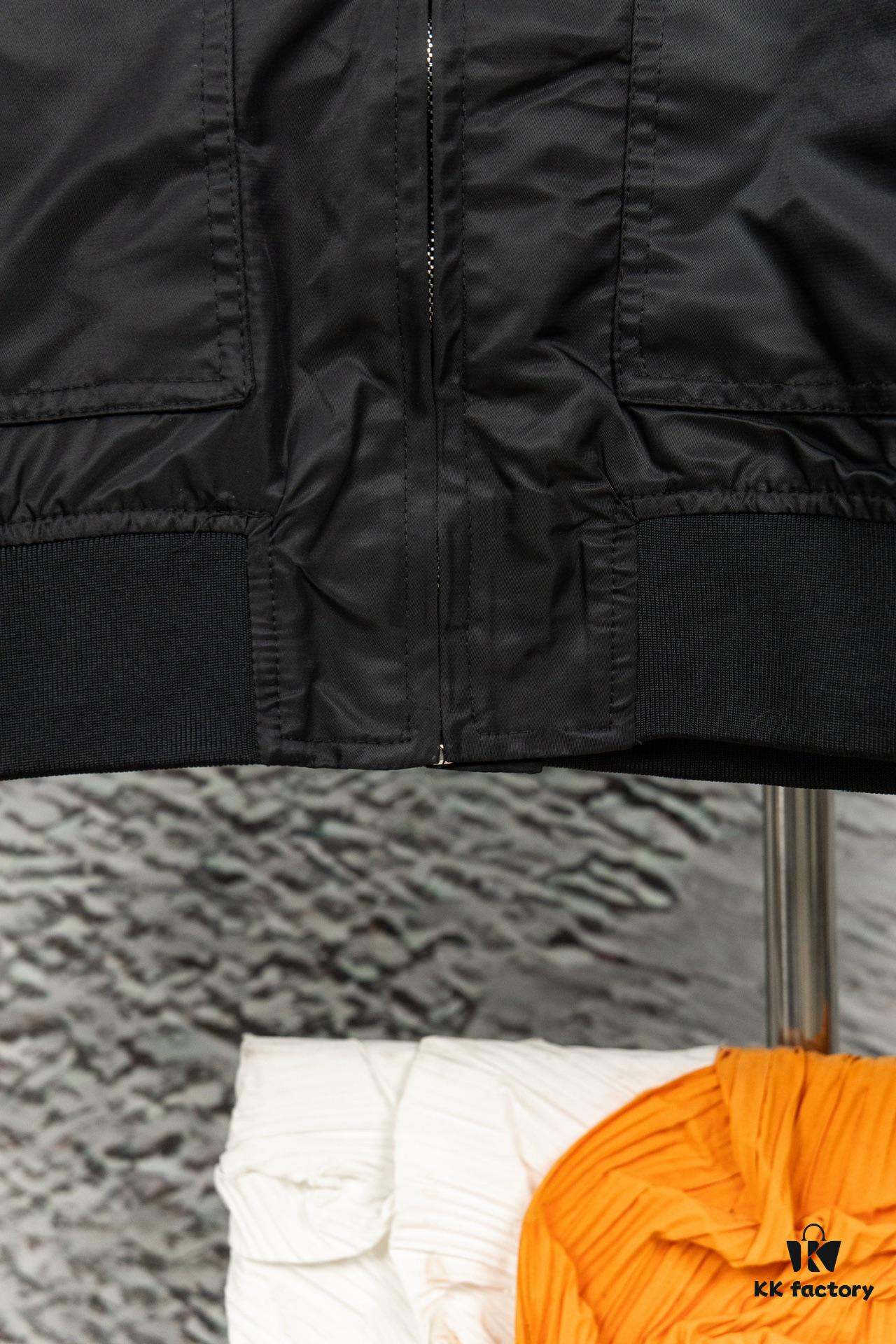 VALENTINO GARAVANI VLogo Signature Men's Bomber Pilot Jacket with Relaxed Shoulder and Tailored Short Fit