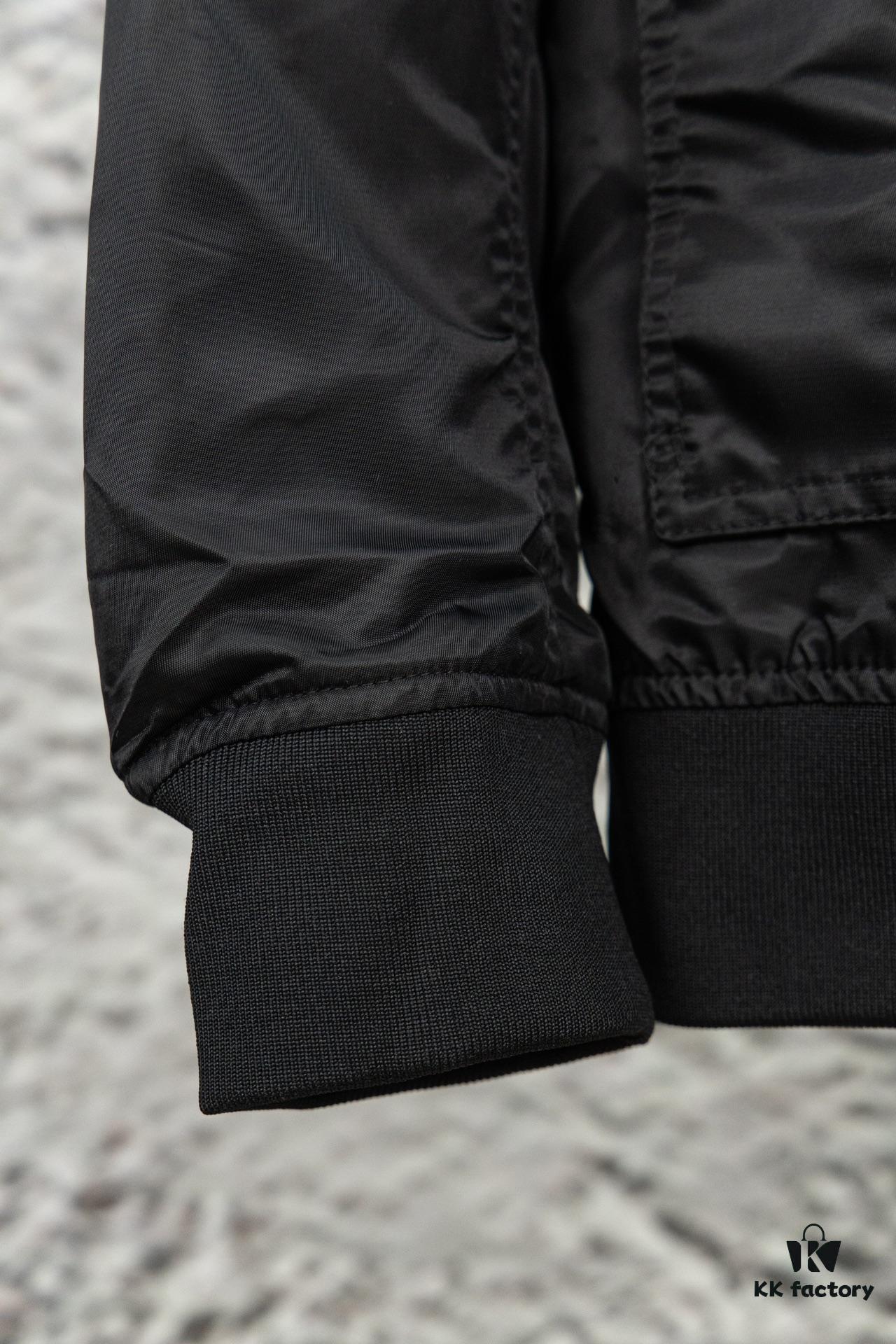 VALENTINO GARAVANI VLogo Signature Men's Bomber Pilot Jacket with Relaxed Shoulder and Tailored Short Fit